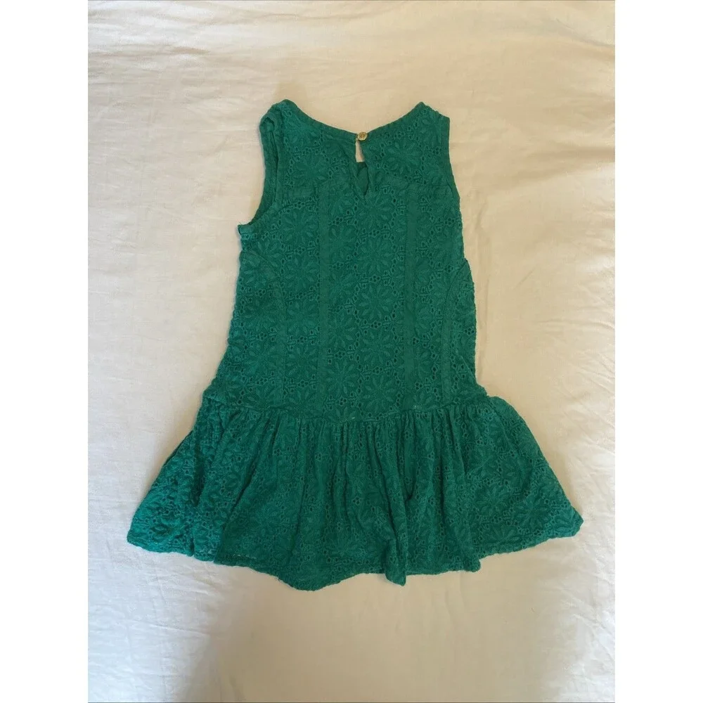 4T Oshkosh girl clothes - 1 piece dress | turquoise and geometric theme